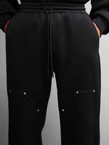 SUMWON Premium Sweatpants Loose Fit Casual Loungewear Comfort Pants With Side Pockets Classic Daily Wear Winter Fall Everyday Basic Bottoms Streetwear Fashion