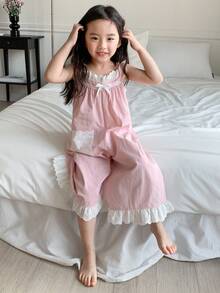 Dazy Kids Young Girl' Fall Jumpsuit - Pink - View 3