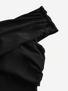 Swim Oasis 女士夏季度假可爱交叉露肩半身裙套装 - 黑色 - 查看 6