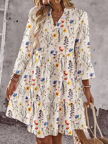 EMERY ROSE 女士休闲碎花迷你连衣裙，适合夏季 - 彩色 - 查看 3