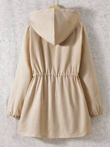 少女休闲连帽长袖夹克