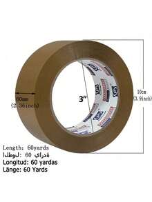 ​80 Yards Heavy-Duty Shipping Tape - 2.6 Mil Industrial Grade Box Sealing Tape, Coffee Brown Packing Adhesive For Warehouse Logistics Cold Weather Residue-Free Removal - Brown - View 9