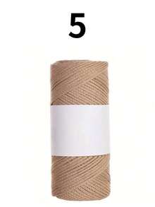 160克/卷蕾丝钩针纱棉麻线粗麻线圆股空心棉纱粗DIY帽子手工编织 - 彩色 - 查看 14