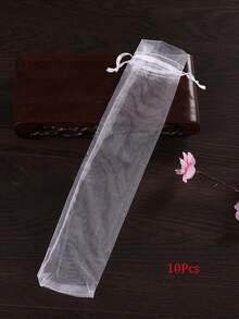 5/10/20/50/100个复古时尚范儿包装袋,礼品包装袋,礼品袋,居家日用品,尼龙袋,收纳袋,小包装袋,节庆派对用品,婚庆用品,礼品装饰包装,小包装袋 - 白色 - 查看 14