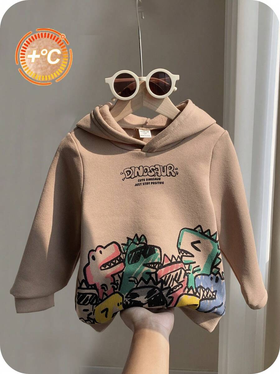 1 件男女通用儿童休闲宽松卡通涂鸦图案连帽运动衫，适合春季、夏季、秋季、冬季、日常穿着、室内、户外、学校、运动、节日、万圣节、圣诞节、返校