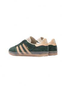 Adidas Gazelle Indoor Men's Sneakers Shadow Green / Warm Sandstone / Wonder White JH5402 - Shadow Green / Warm Sandstone / Wonder White - View 3