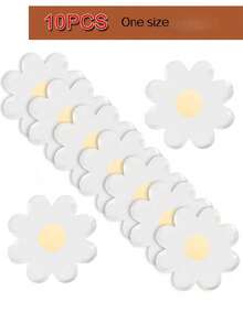 10 件雏菊金箔装饰盘 7 英寸 9 英寸波西米亚风派对背景照片道具生日婚礼毕业圣诞节夏季装饰白色向日葵桌面中心装饰壁挂节日装饰 - 彩色 - 查看 14