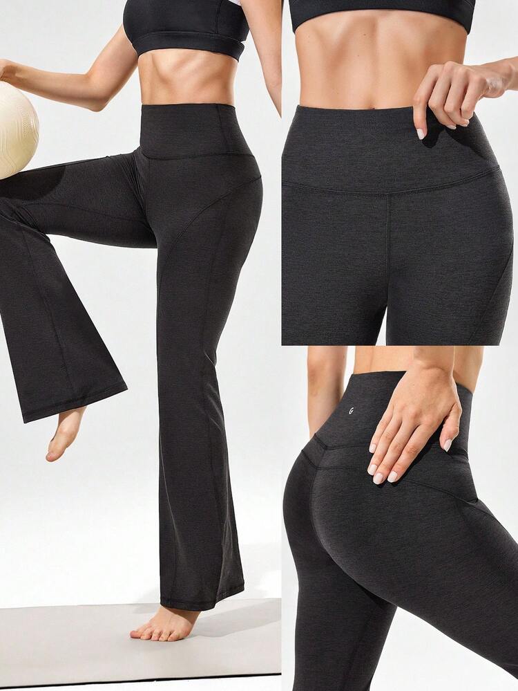 31" Softy Velvaire Ultra-Hoher Taille Gekrümmte Naht Weiter Schnitt Leggings Für Yoga Pilates Studio Und Alltag
