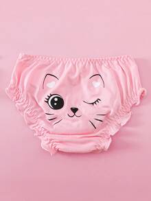 4件装可爱卡通舒适女童幼儿内裤 - 彩色 - 查看 3