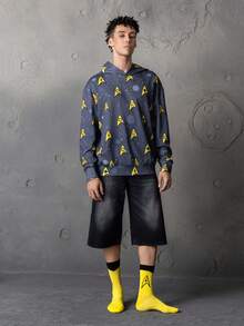 STAR TREK X SHEIN 3 双男士柔软透气吸湿排汗休闲中筒袜时尚简约基本款红蓝黄中筒袜加固脚趾和脚跟，经久耐用男女通用四季百搭夏季冬季 - 彩色 - 查看 11