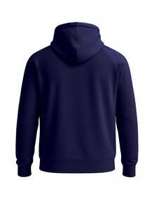 Under Armour RIVAL FLEECE LOGO HOODIE - MidnightNavy/White-410 - View 2