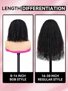 TrueHD 9AM HAIR STORE 即戴即用预漂白无胶高清蕾丝蓬松卷发6*4蕾丝闭合假发，180%密度，8-14英寸波波头，16-28英寸长发，自然色，日常佩戴，快速发货。女士礼物，编织人发后背吸血鬼假发，女士万圣节装扮，女士真人假发，万圣节化妆，万圣节服装，情人节真人发蕾丝假发，自然无胶假发，浪漫约会女士假发。 - SNatural - 查看 7