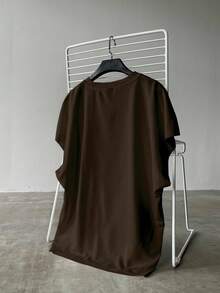 Claim Dot Áo ba lỗ cổ tròn màu trơn đơn giản cho nam mùa hè, cỡ lớn, mùa hè - màu nâu - Xem 2