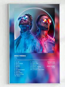 1 tấm poster album nhạc Rap Pop Pháp không khung, phong cách thẩm mỹ, in trên vải canvas, tranh nghệ thuật treo tường trang trí nhà cửa, văn phòng, phòng ngủ. - Nhiều màu - Xem 6
