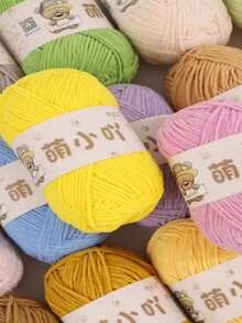 Matte Chenille Yarn Doll Thread Handmade Crochet Knitted Material Small Ice Stripe Thread - 1PC - View 4