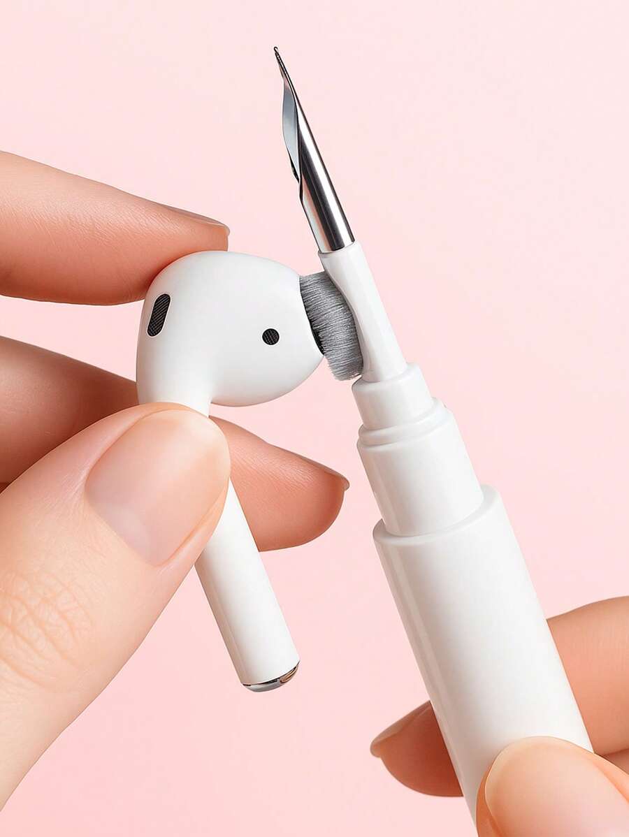3-In-1 Wireless Earphone Cleaning Kit - Perfect Compatible With Airpods & Airpods Pro(White),Kitchen,Bathroom,Home,Household Supplies - White - View 1