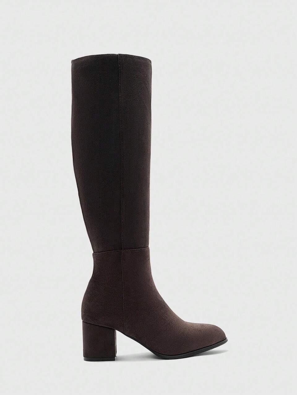 CUCCOO BIZCHIC Women's New Fashion Commuter Casual Lace-Up Buckle Thick Heel British Rider Motorcycle Mid-Calf Boots For Christmas