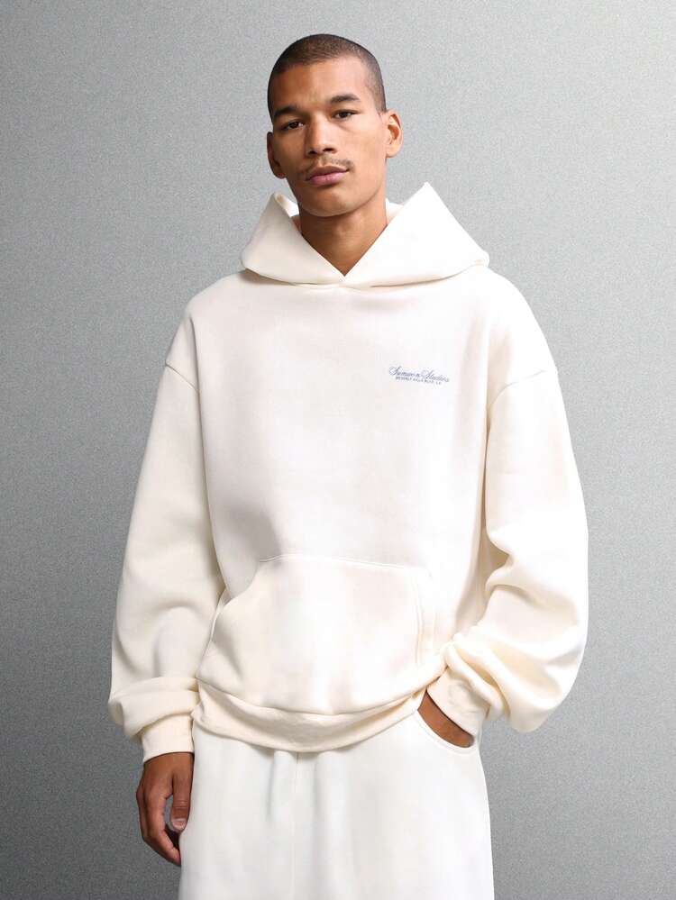 Regular Fit Hoodie With Drawstring And Centre Pocket