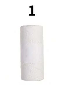 160克/卷蕾丝钩针纱棉麻线粗麻线圆股空心棉纱粗DIY帽子手工编织 - 彩色 - 查看 9