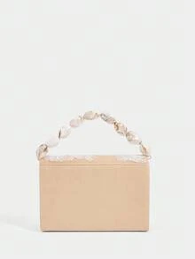 SHECARRY Túi xách tay nữ thời trang đa năng tiện dụng - Màu Khaki - Xem 5