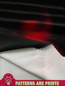 SHEIN EZwear Camiseta de tirantes de mujer de ajuste ceñido, cuello redondo, minimalista y casual con estampa de retrato, adecuada para verano, vacaciones y festivales de música bohemios - Multicolor - Ver 3