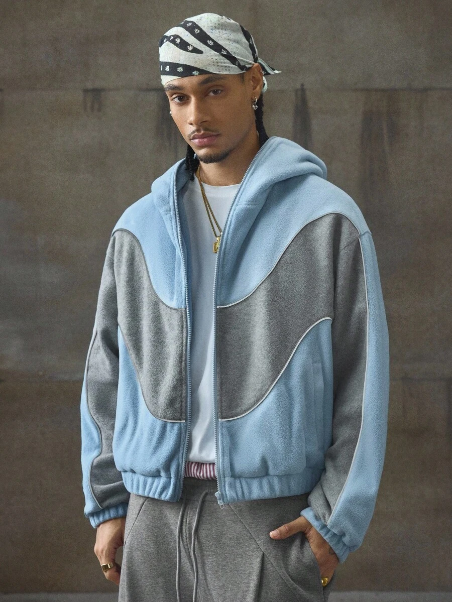 AXEPEAK Áo khoác nam tay dài dáng rộng, dệt kim mềm mại, thời trang mặc hàng ngày, thu đông - Nhiều màu - Xem 1