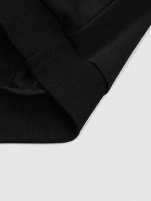 ROMWE MEN Street Life Men's Street Style Letter Print Casual Hoodie Sweatshirt, Autumn, Long Sleeve Top