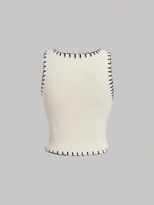 SHEIN MOD 女裝短款針織上衣,附上別針