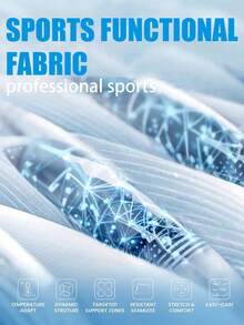 Manfinity Sport Polished Men's Letter & American Flag Print Raglan Sleeve Drawstring Sweatshirt - Black - View 4