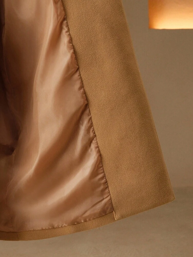 Women's Overcoat, Suitable For Autumn, Fall, Winter, Going Out, Elegant, Formal, Party, Chic, New Year, Women's Winter Outerwear, Christmas, Work, Graduation, Wedding, Luxury