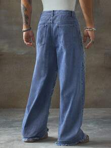 AXEPEAK Pantalon casual ample et décontracté de couleur claire pour homme