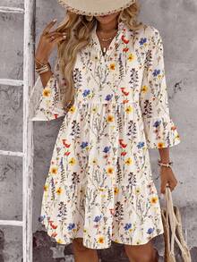 EMERY ROSE 女士休闲碎花迷你连衣裙，适合夏季 - 彩色 - 查看 8