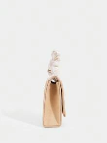 SHECARRY Túi xách tay nữ thời trang đa năng tiện dụng - Màu Khaki - Xem 4