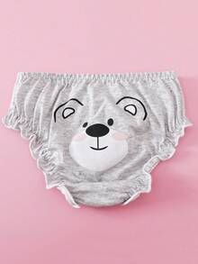 4件装可爱卡通舒适女童幼儿内裤 - 彩色 - 查看 7