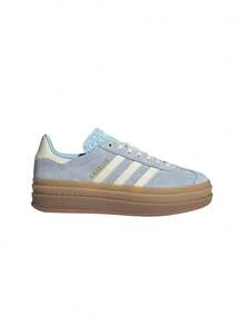 Adidas Gazelle Bold Women's Sneakers Clear Sky / Cream White / Gold Metallic JQ7776 - Clear Sky / Cream White / Gold Metallic - View 1