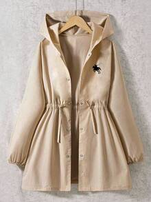 少女休闲连帽长袖夹克