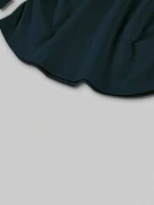 INAWLY Polo Collar Women's Knight Print Gathered Waist Slim Fit Long Sleeve T-Shirt, Suitable For Autumn, New Style, Fashionable T-Shirt, Holiday Gift, Gift For Siblings, Gift For Sisters,
Gift For Mom, Mother's Day Gift, Casual, Simple, Fashionable Top, - Royal Blue - View 4