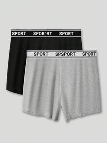 2pcs Men's Originals Comfortable Basic Casual Soft Waistband Lightweight Athletic Breathable Soft Pajama Pants, Loungewear - Multicolor - View 2