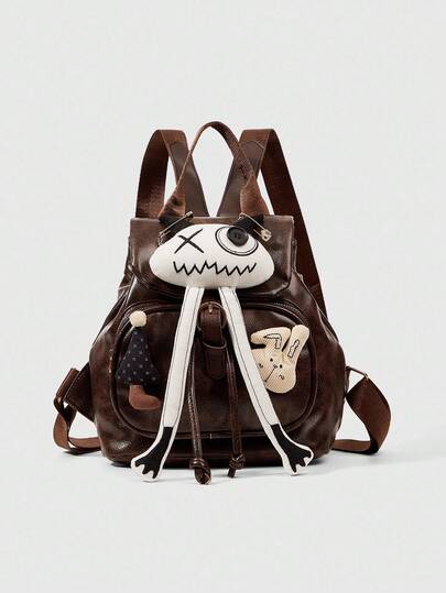 Grunge Punk Women's Cute Large Capacity Rabbit Backpack