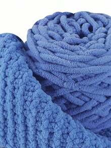 1/2/3/5 Rolls, Approx 90-100g/Pc Ice Bar Braided Single Strand Chunky Yarn For DIY Scarf, Bag, Slippers, Dolls, Blankets, Cushions, Plush Toys (Random Color)