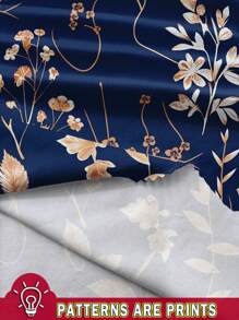 EMERY ROSE 大码花卉印花宽松褶皱宽肩带吊带背心和背心，适合春夏季 - 彩色 - 查看 3