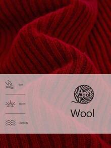 Aalyst Wool Blend Soft & Fitted Turtleneck Poncho Dress Set For Women Fall Winter Cloth For Women - Burgundy - View 7