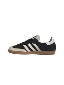 Adidas Giày thể thao nữ Samba OG màu đen/trắng/bạc ánh kim IE5836 - Đen cơ bản / Trắng kỳ diệu / Bạc ánh kim - Xem 5