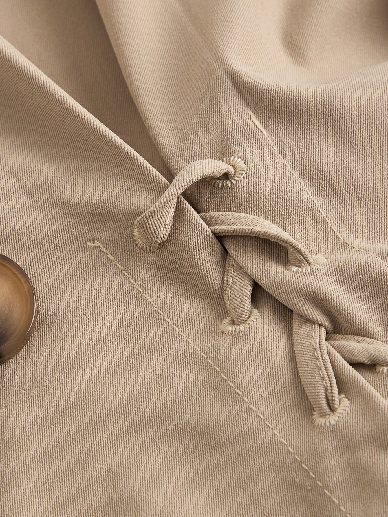 SHEIN MOD معطف خندق طويل الأكمام للنساء بخصر مربوط...