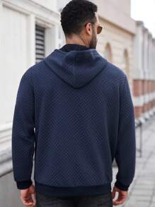 Manfinity CasualCool 秋季大码男士休闲户外连帽拉链长袖运动衫