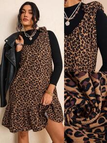 SHEIN LUNE 加大码女式碎花肩部休闲夏装波西米亚风夏季波西米亚风复古风女式夏季服装春假狂欢装节日春假服装