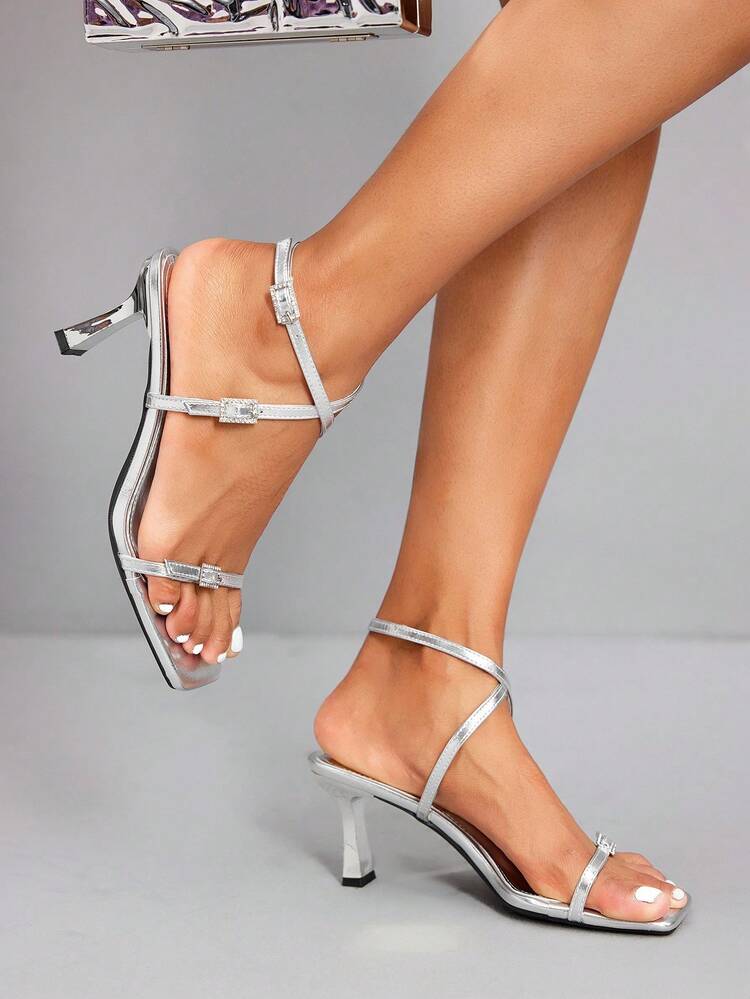 CUCCOO SZL Sandalias de tacón alto de moda y sexy para mujer, nuevas llegadas de primavera/verano