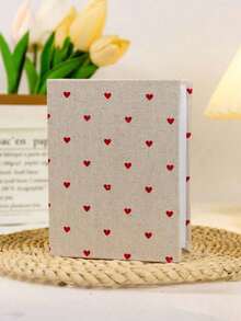 1pc100 Sheets 6 Inch Red Heart Album, 4 Sheets 6 Inch Large Inserts, 1 Sheet 6 Inch Plastic Wrap Scrapbook, Back To School, School Supplies, Large Instant Camera Album, Heart Shape, Back To School, School Supplies - Multicolor - View 16