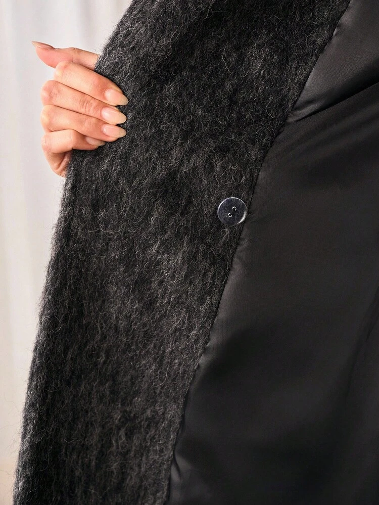 WOOL POCKET OVERCOAT