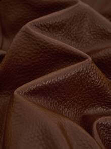 Aalyst Veste  pour femmes, automne/hiver. Style de rue élégant, tenue de bureau décontractée, retour à l'école. Veste vintage de moto avec fermeture à 4 boutons à l'avant, poches latérales, manches raglan, ourlet avec cordon de serrage. Coupe ample et régulière. - Tabac - Voir 7